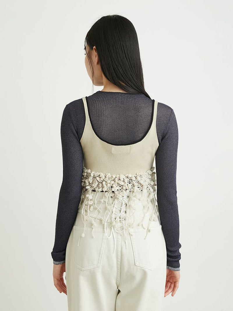 knit bustier