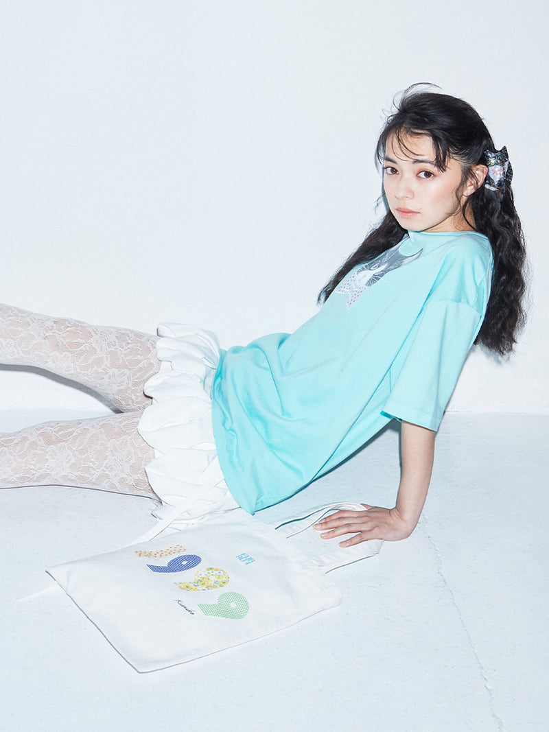 frilled cargo mini skirt
