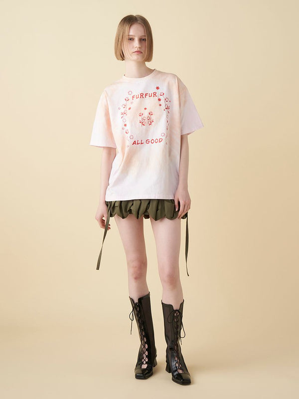 frilled cargo mini skirt