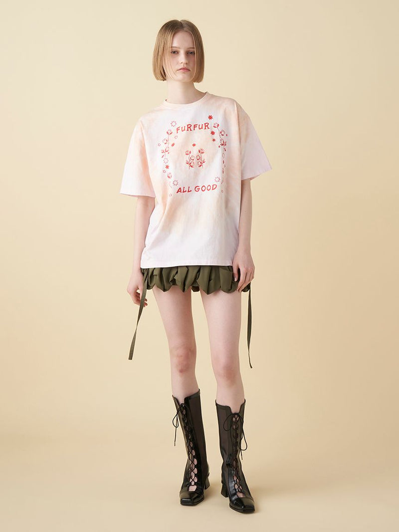 frilled cargo mini skirt