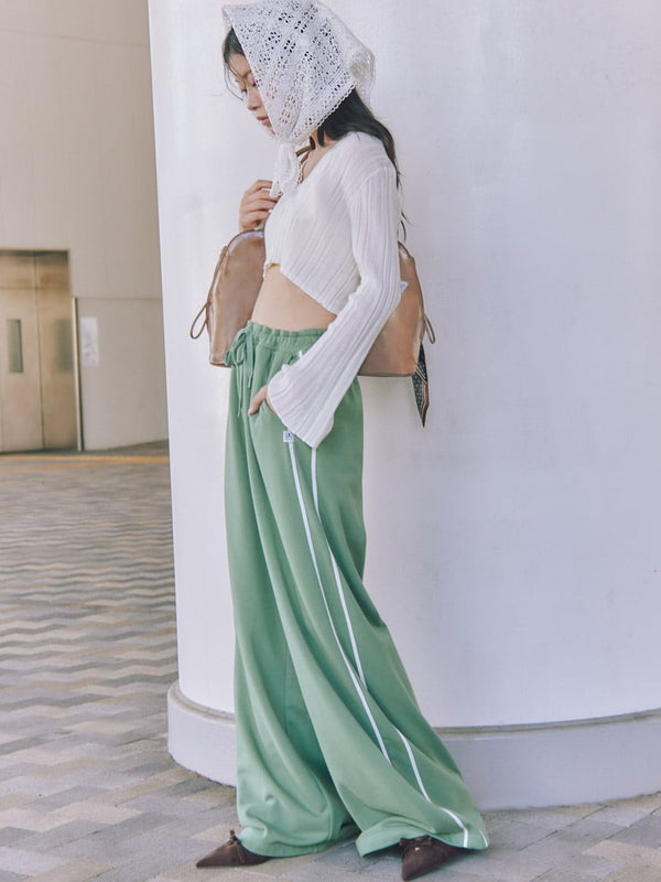 uv-cut wide-leg sweat pants