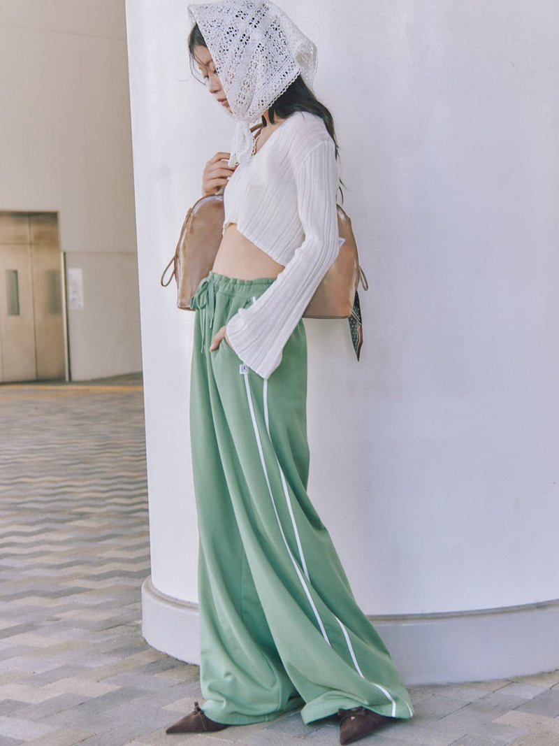 uv-cut wide-leg sweat pants