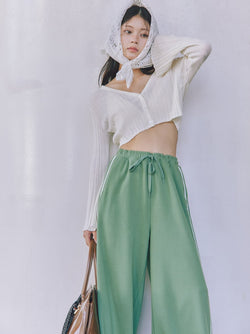 uv-cut wide-leg sweat pants