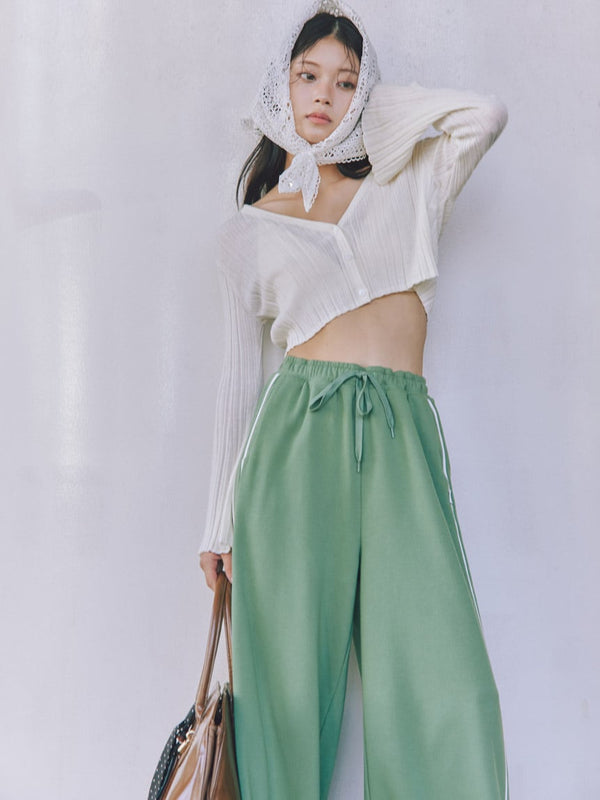uv-cut wide-leg sweat pants