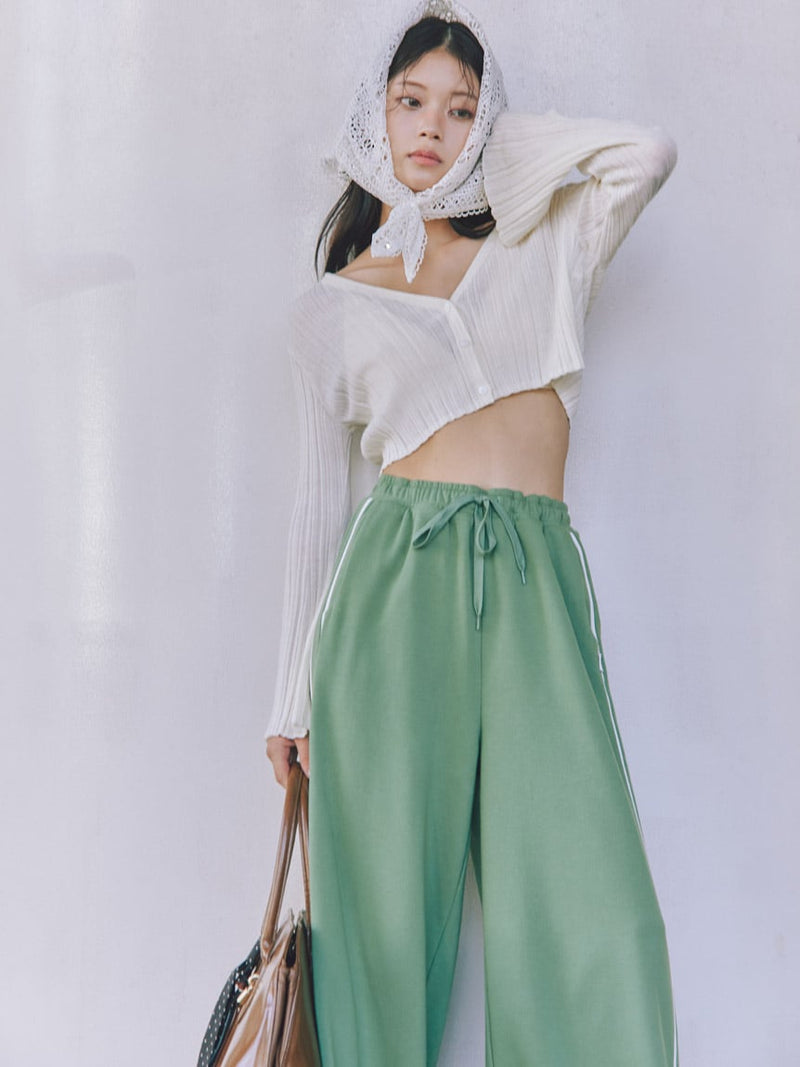 uv-cut wide-leg sweat pants