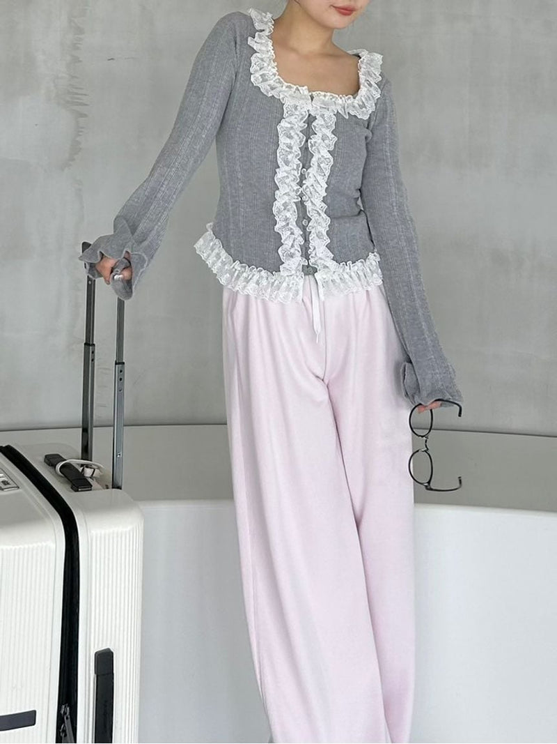uv-cut wide-leg sweat pants