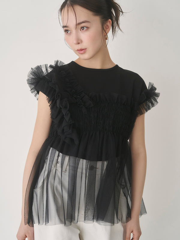 tulle docking pullover