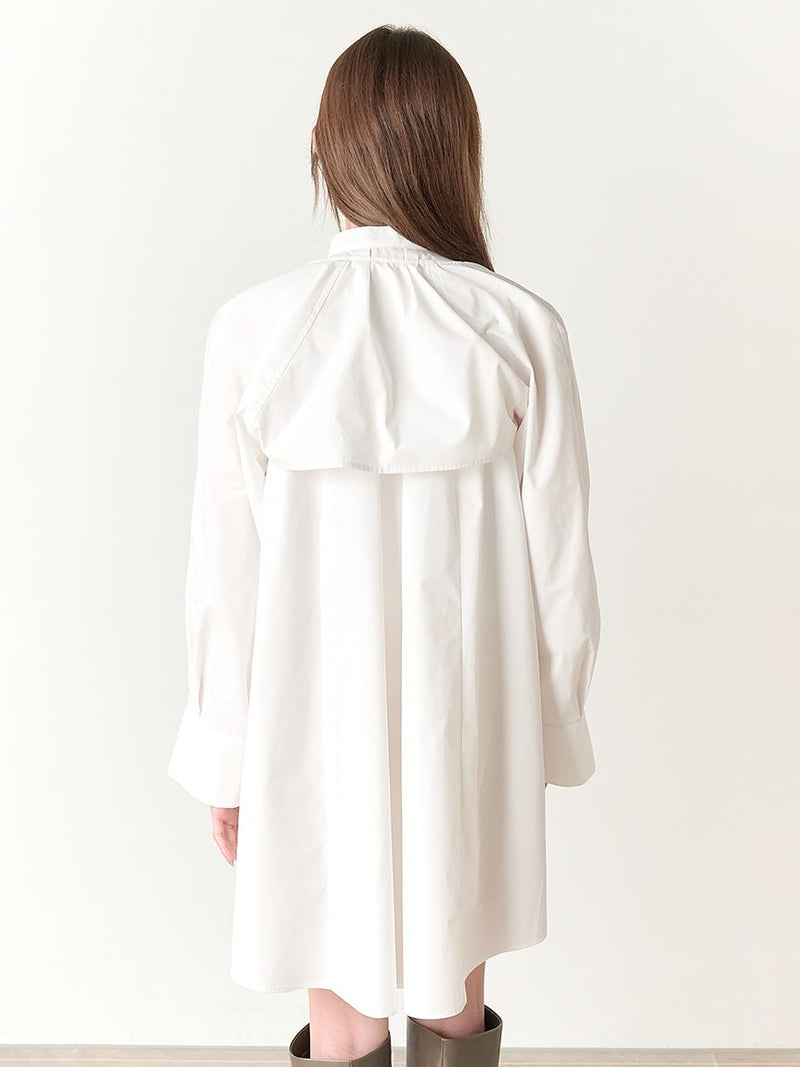 sustainable 2way shirt mini dress