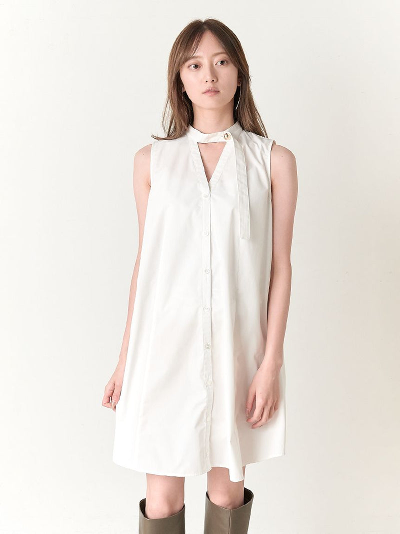 sustainable 2way shirt mini dress