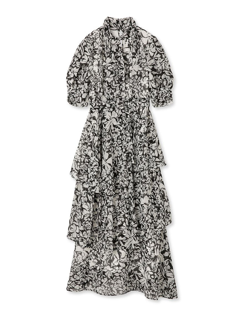 flower print tie dress