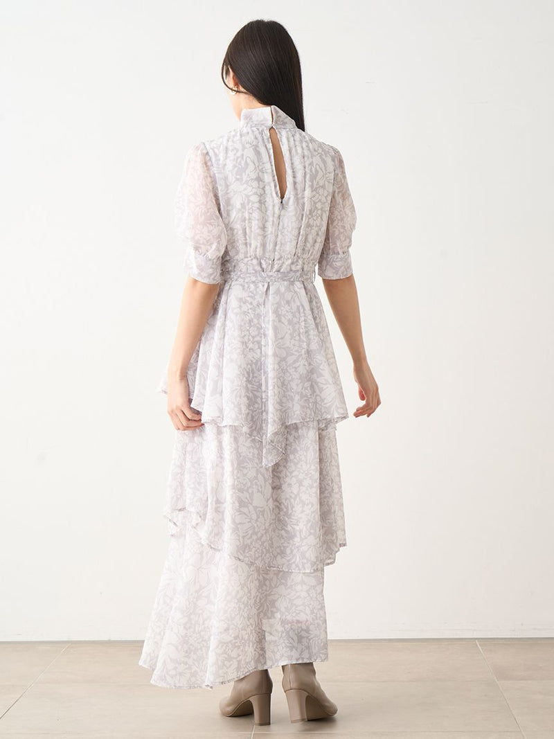 flower print tie dress
