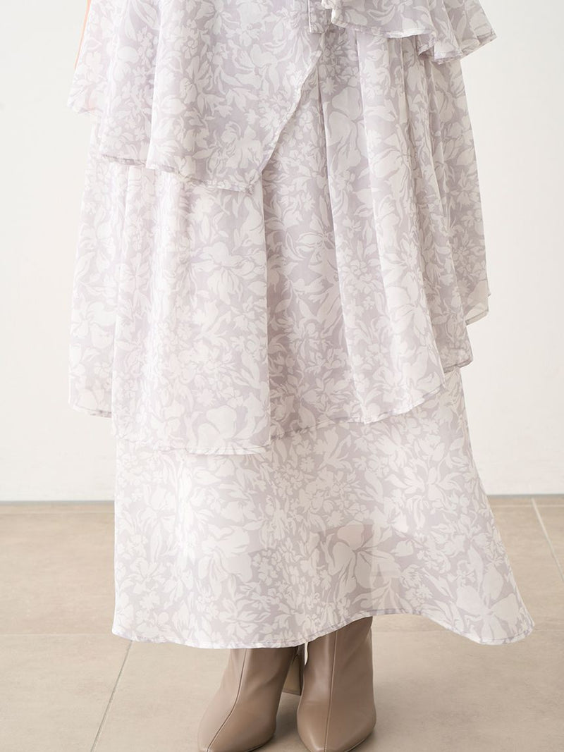 flower print tie dress
