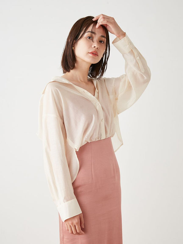 shirt docking satin dress