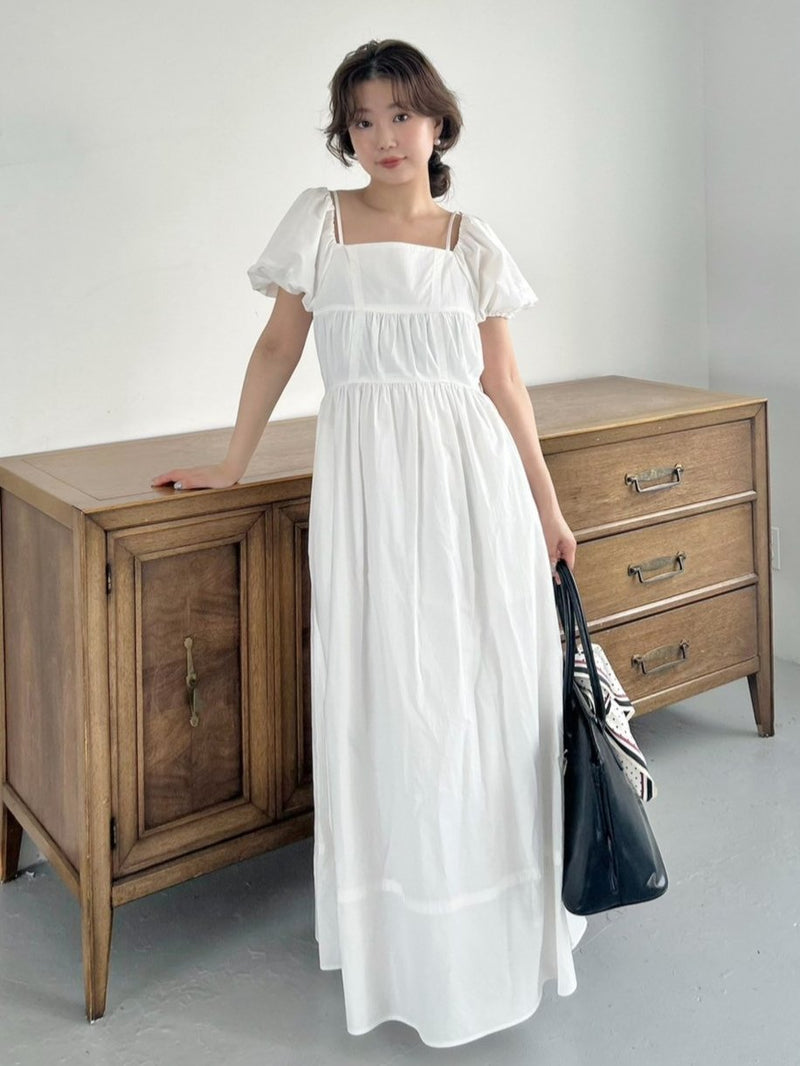 off-the-shoulder puff sleeve dress