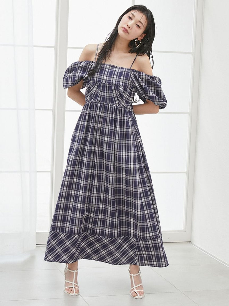 off-the-shoulder puff sleeve dress