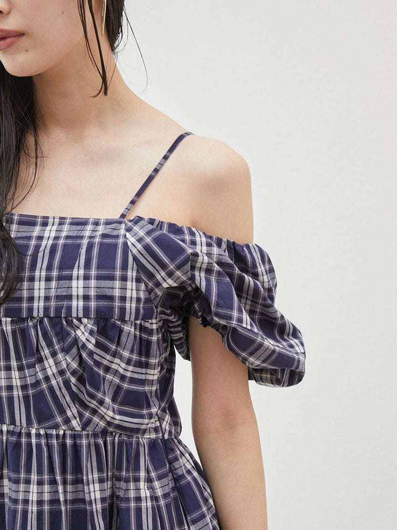 off-the-shoulder puff sleeve dress