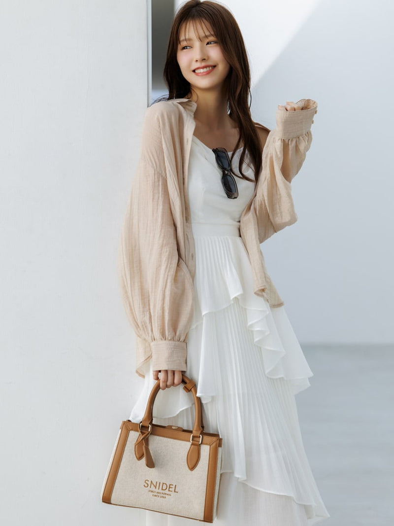 asymmetrical tiered cami dress