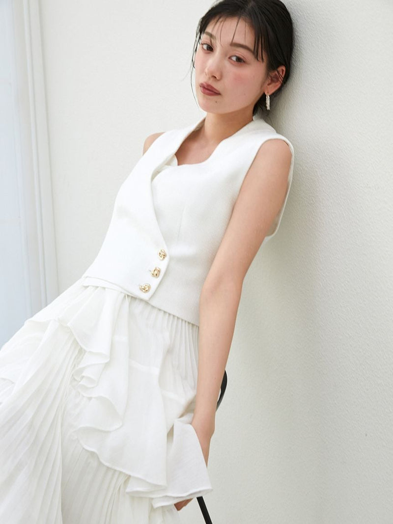 asymmetrical tiered cami dress