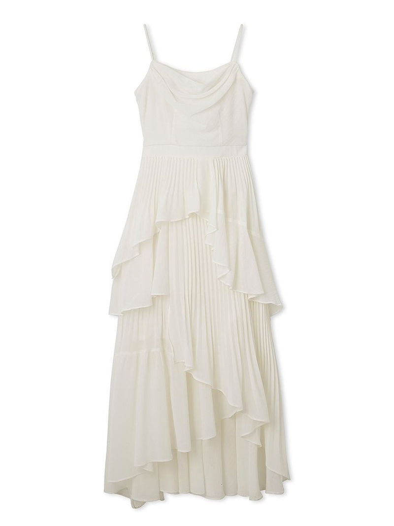 asymmetrical tiered cami dress