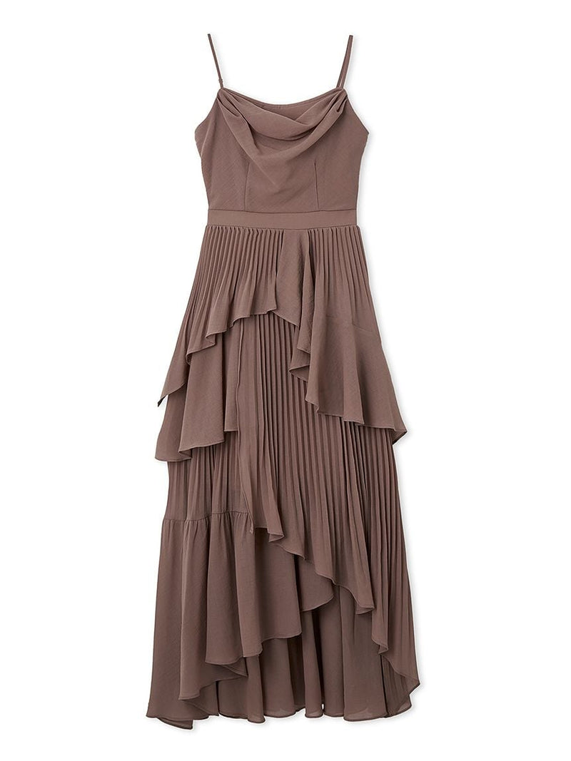 asymmetrical tiered cami dress
