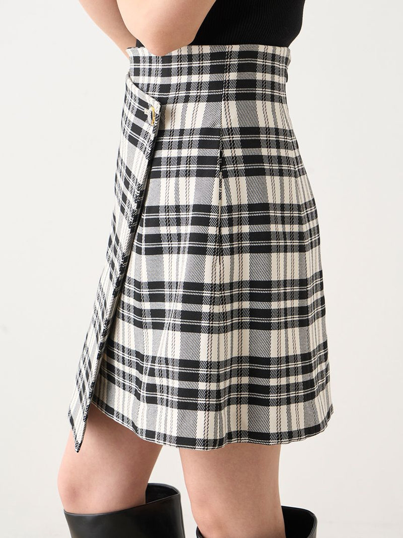 wrap detail mini skirt