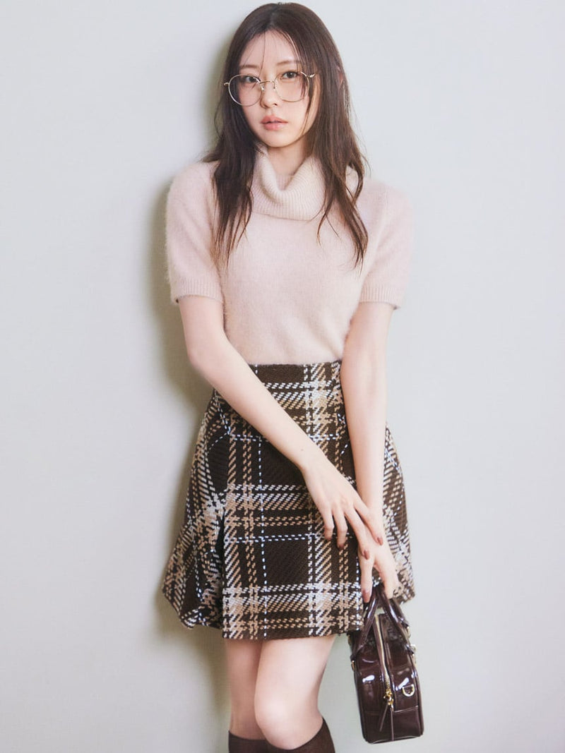 roving check mini skirt – ULAUNA online