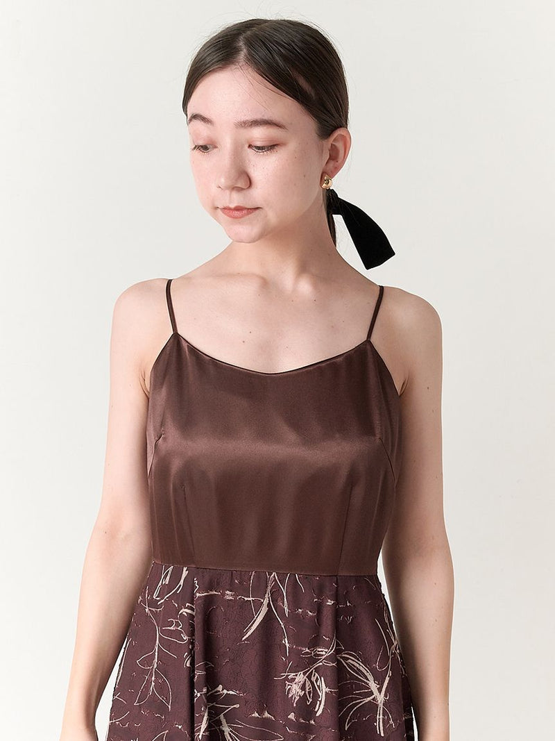 knit layered print dress
