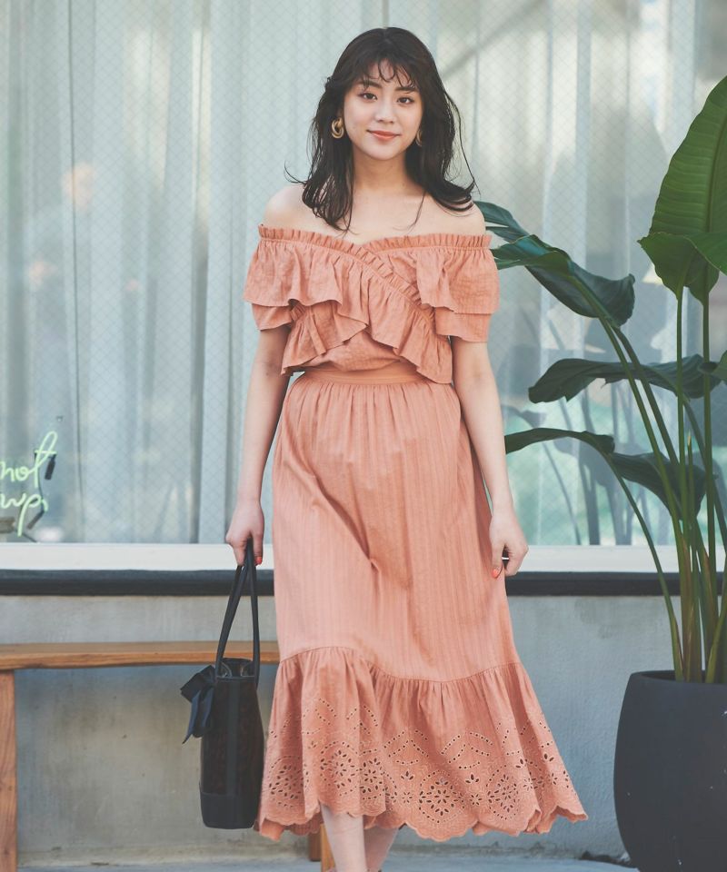 cotton embroidery skirt