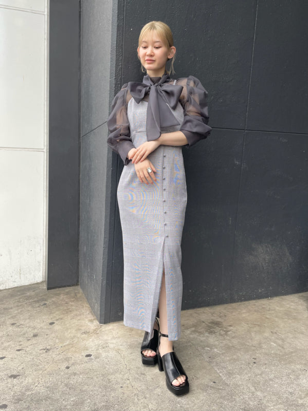 bowtie blouse set cami dress