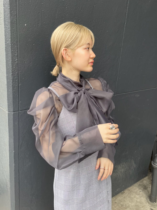 bowtie blouse set cami dress