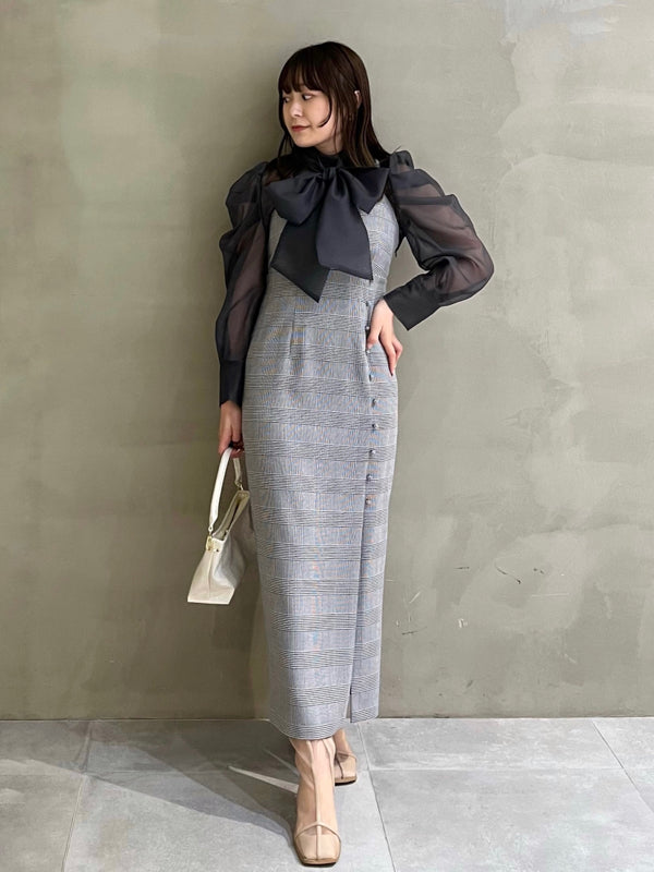bowtie blouse set cami dress