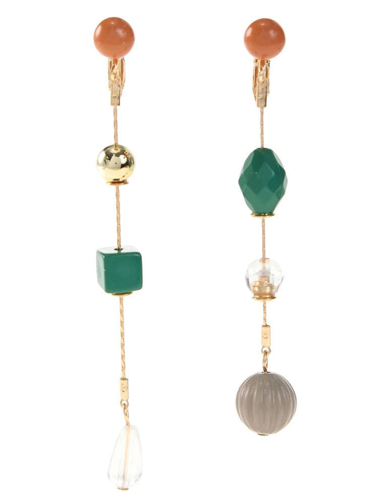 mix motif chain earrings