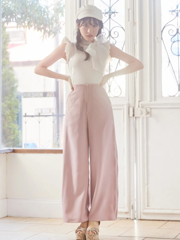 pants with clear suspenders
