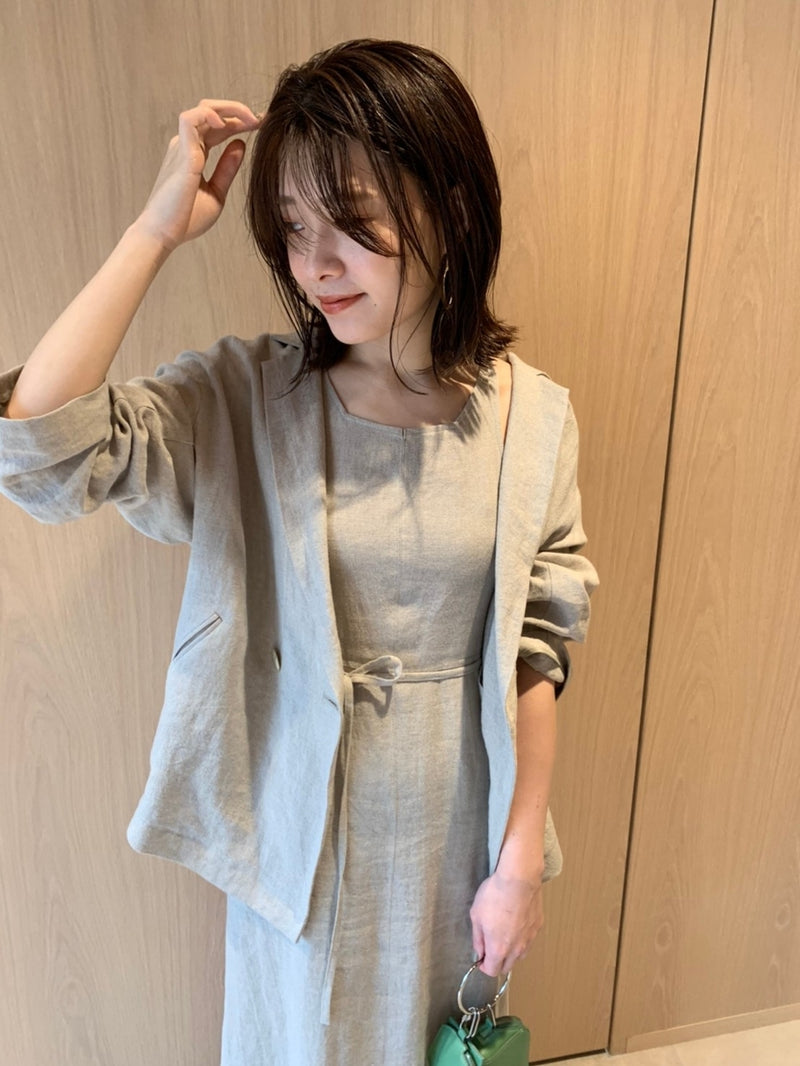 organics amesli heavy linen dress