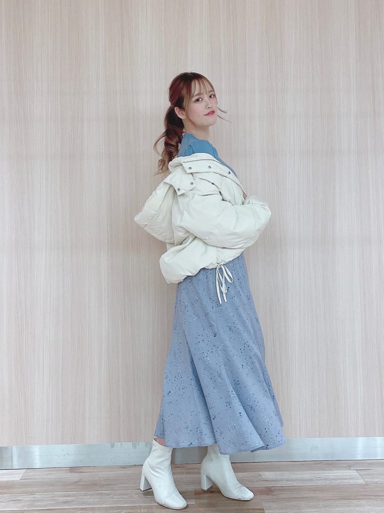 stardust flower high waist mermaid skirt