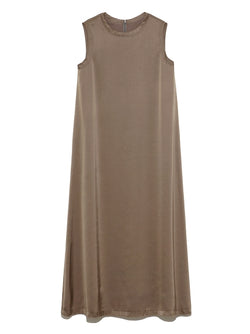 t-shirt like satin maxi dress