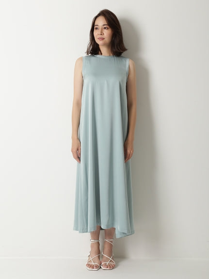 t-shirt like satin maxi dress