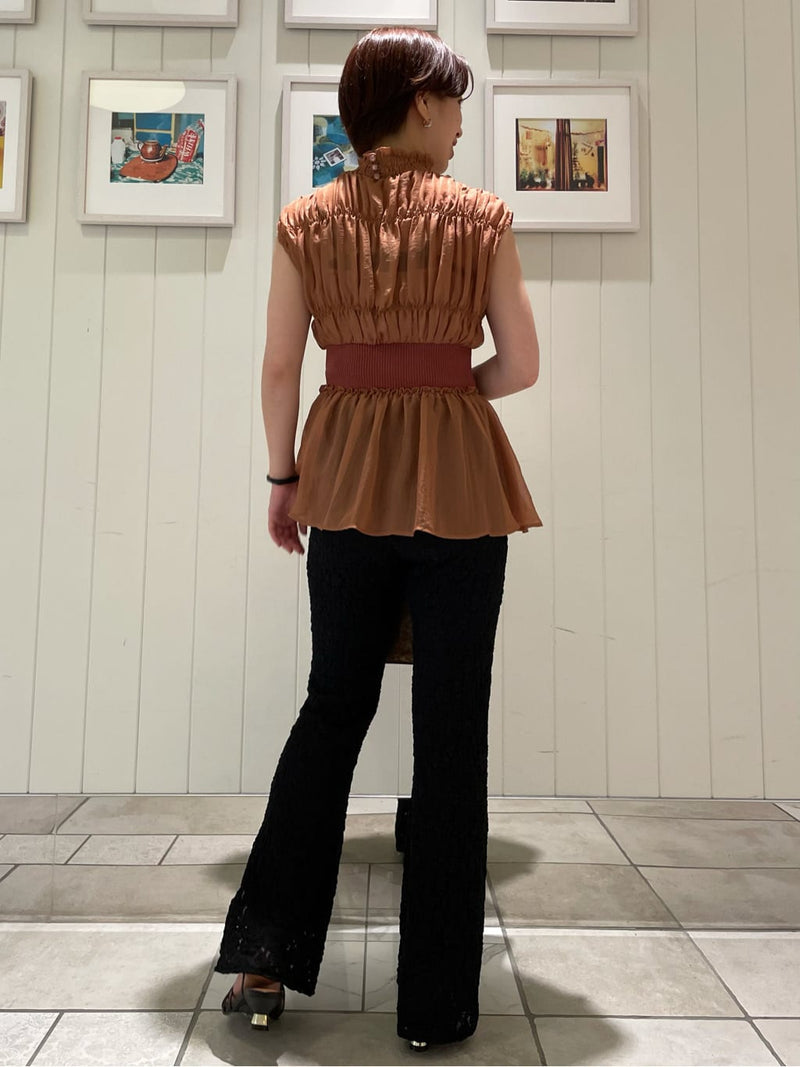 cut lace pants