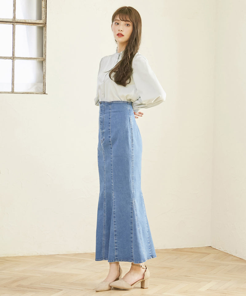 square collar blouse