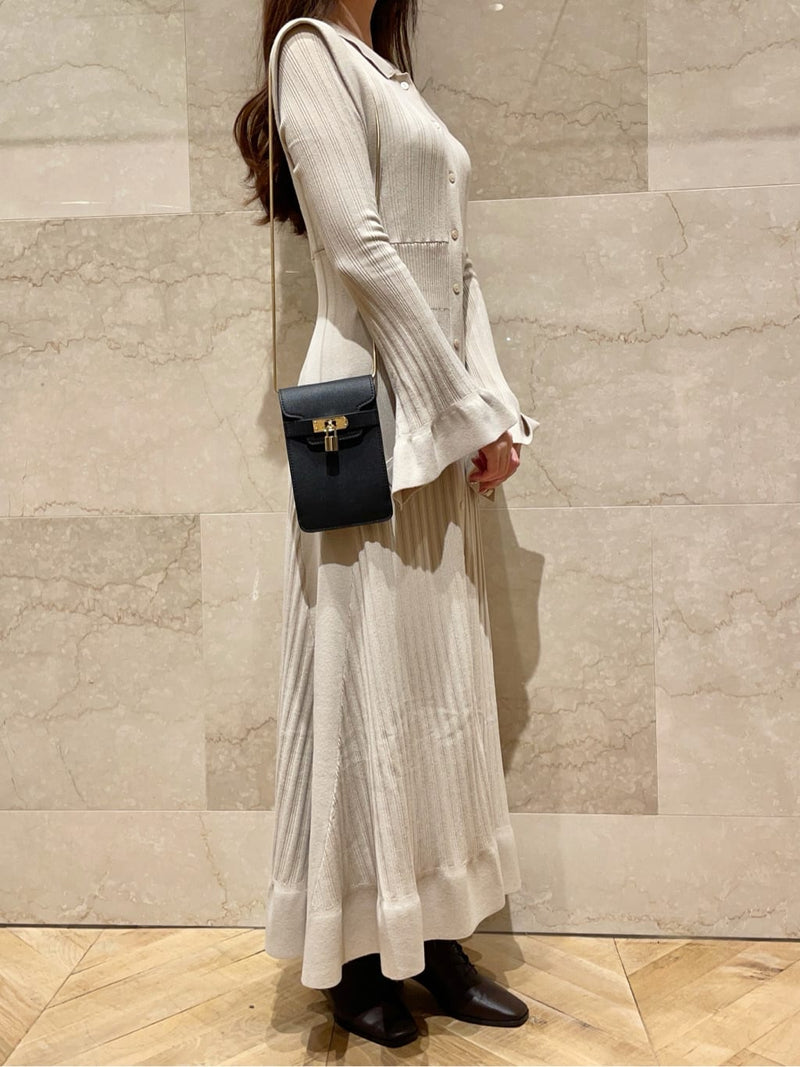 design rib knit dress