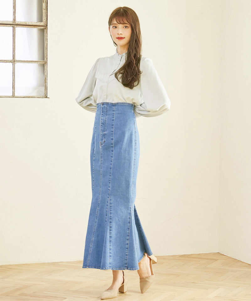 square collar blouse