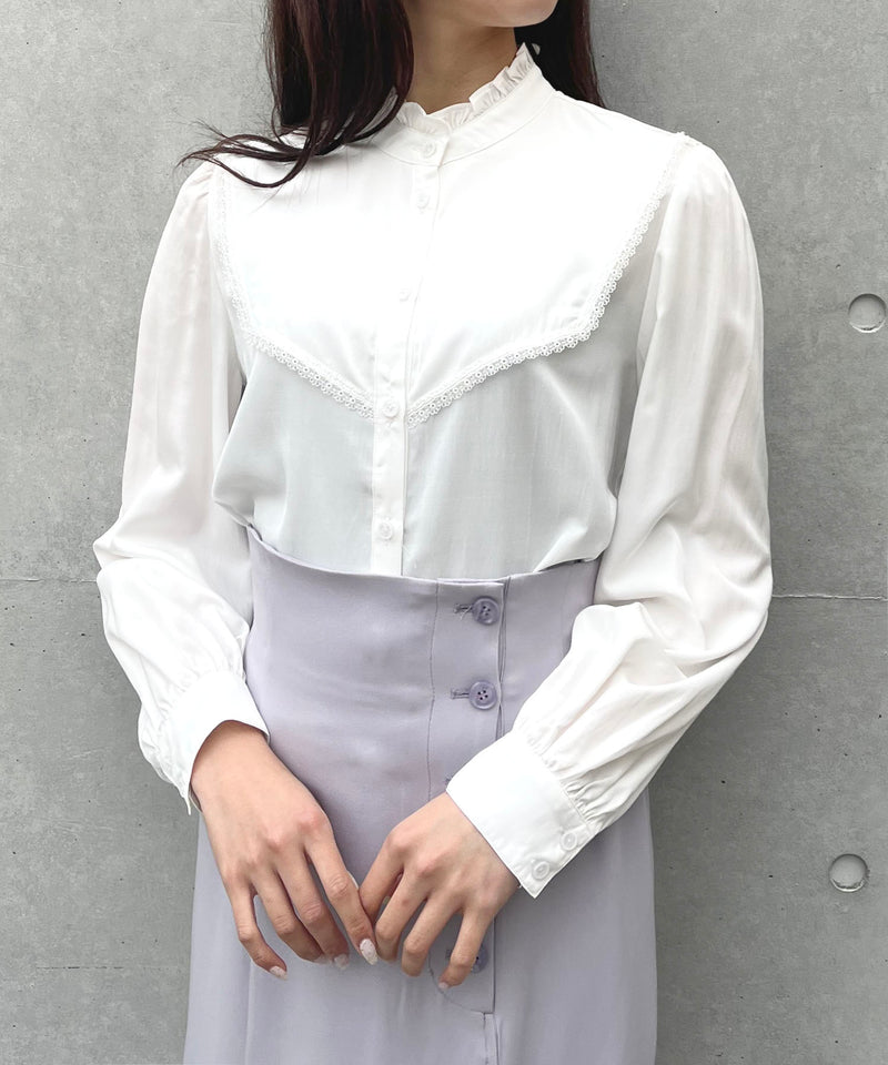 square collar blouse