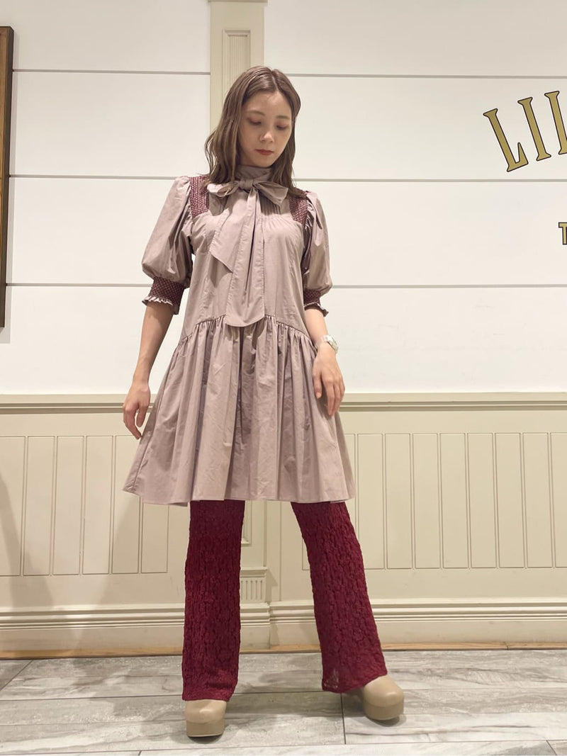 cut lace pants