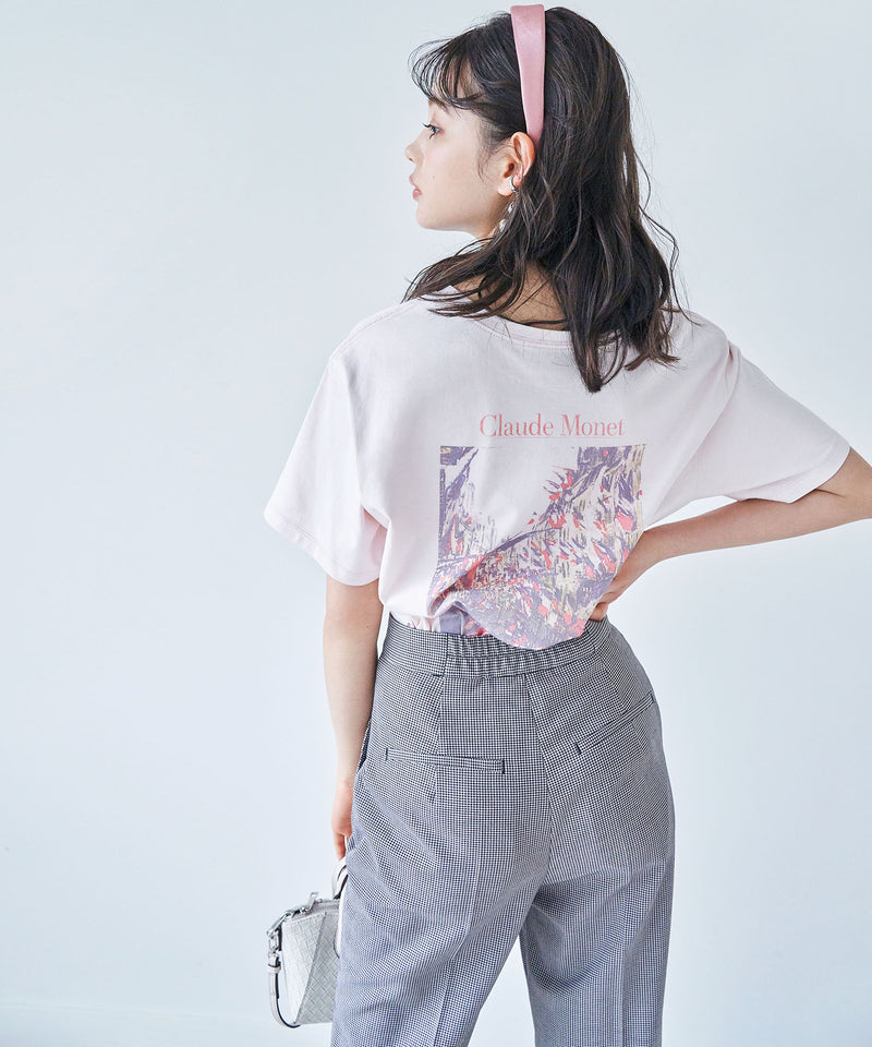 gingham check flared pants