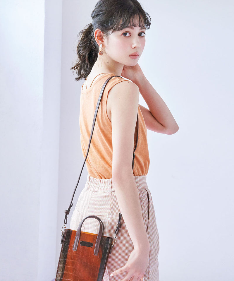 gingham check flared pants