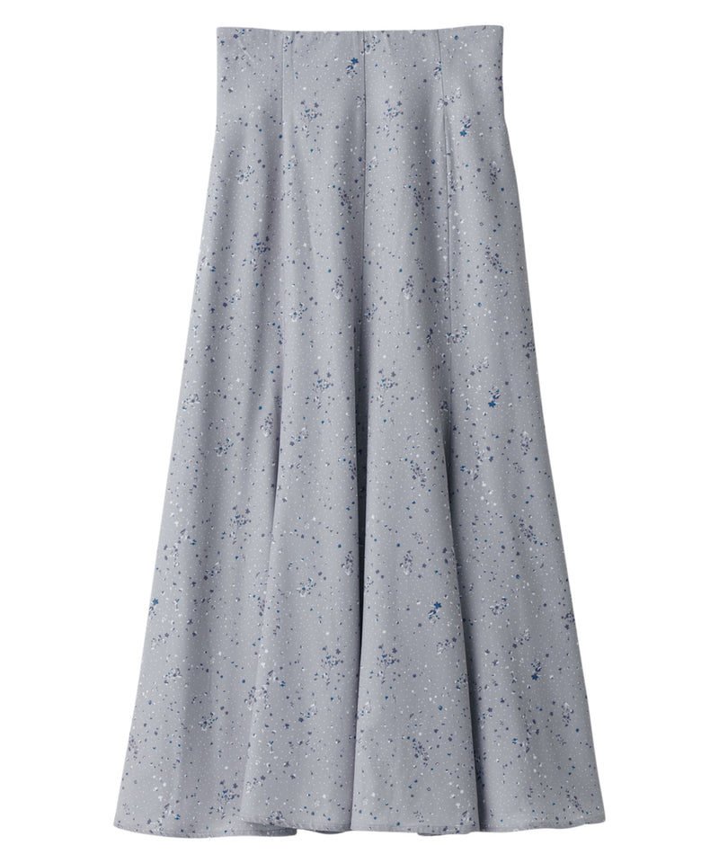 stardust flower high waist mermaid skirt