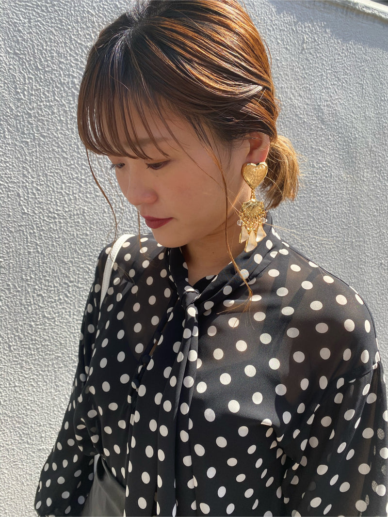 heart x stone earrings