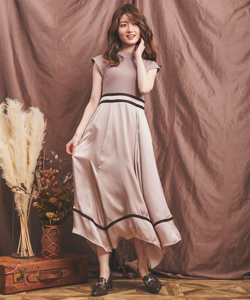 satin skirt docking dress – ULAUNA online