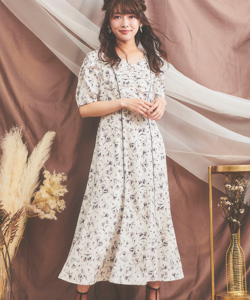 blurred touch flower dress
