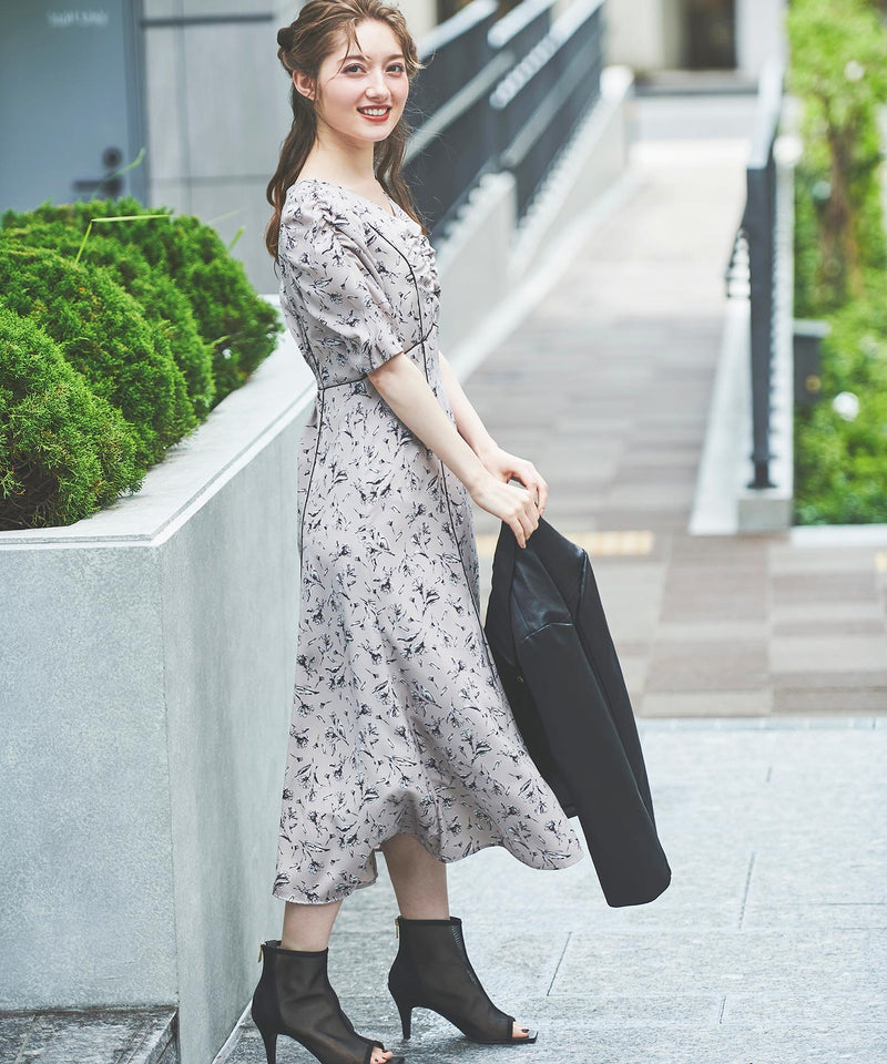 blurred touch flower dress
